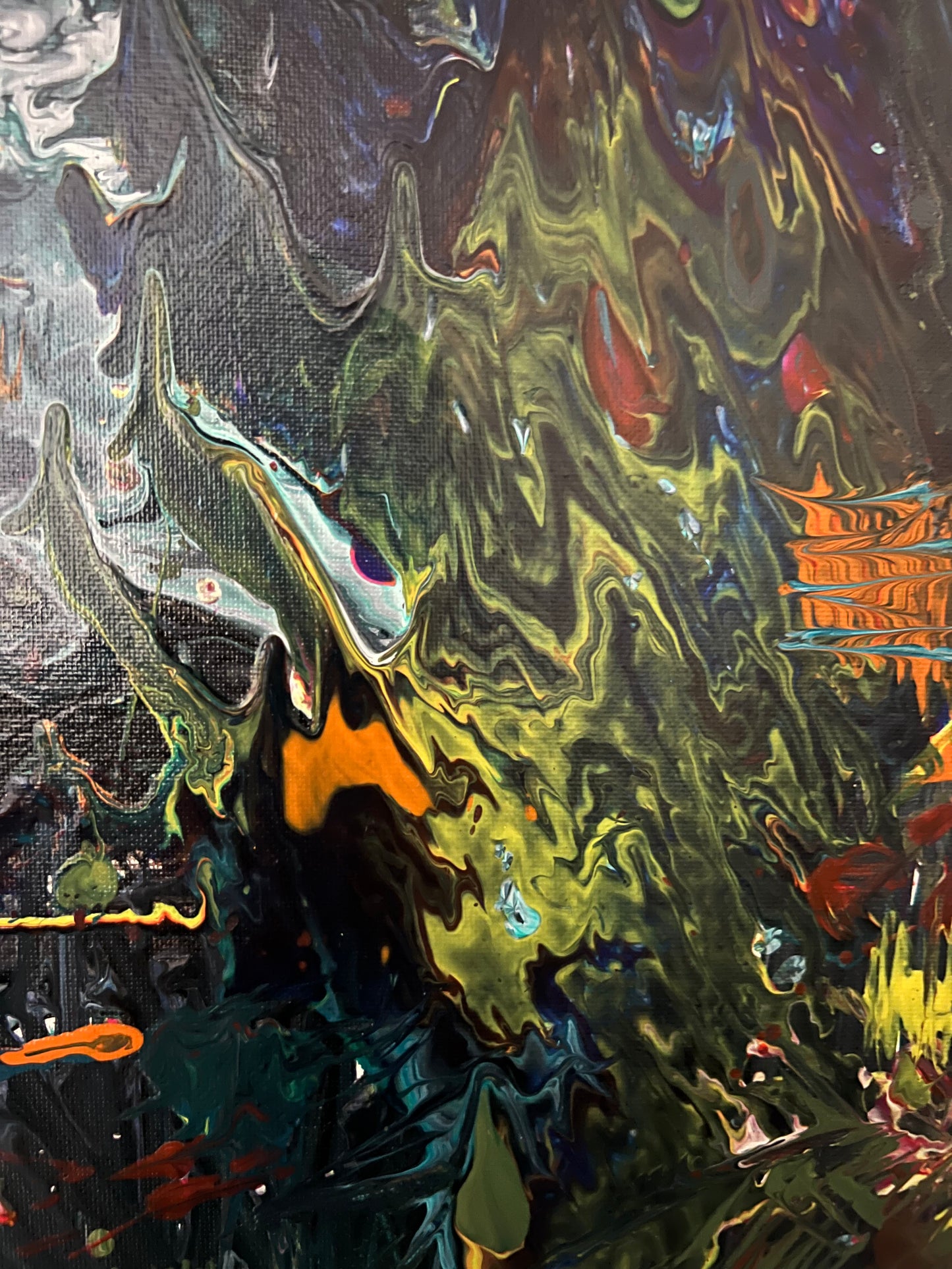 Quadro su Tela – Pittura a Mano con Tecnica Painting