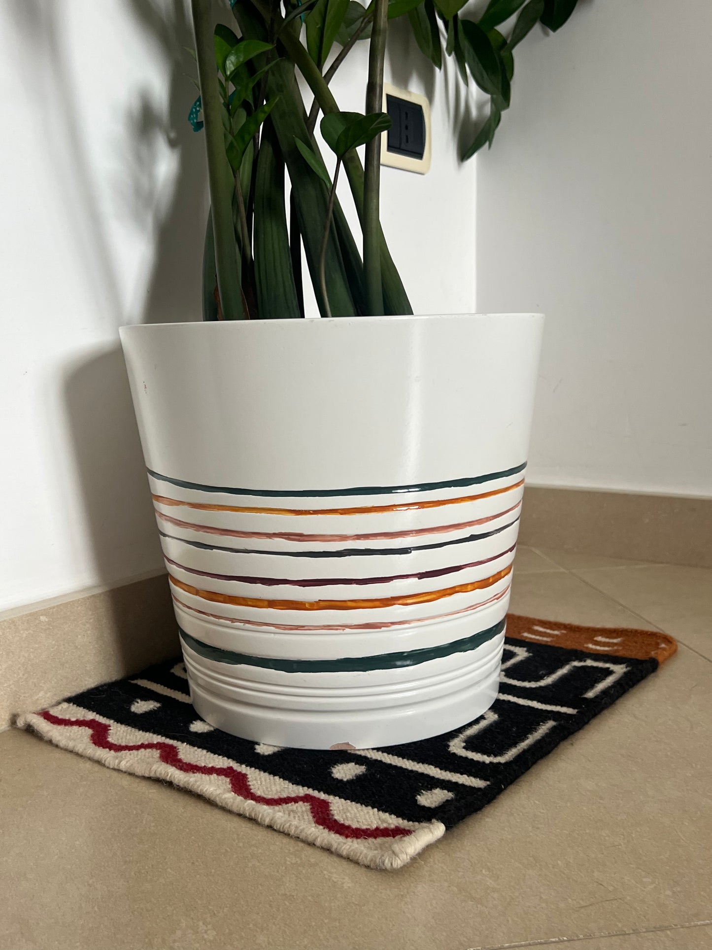 Vaso in Ceramica Smaltata Multicolore