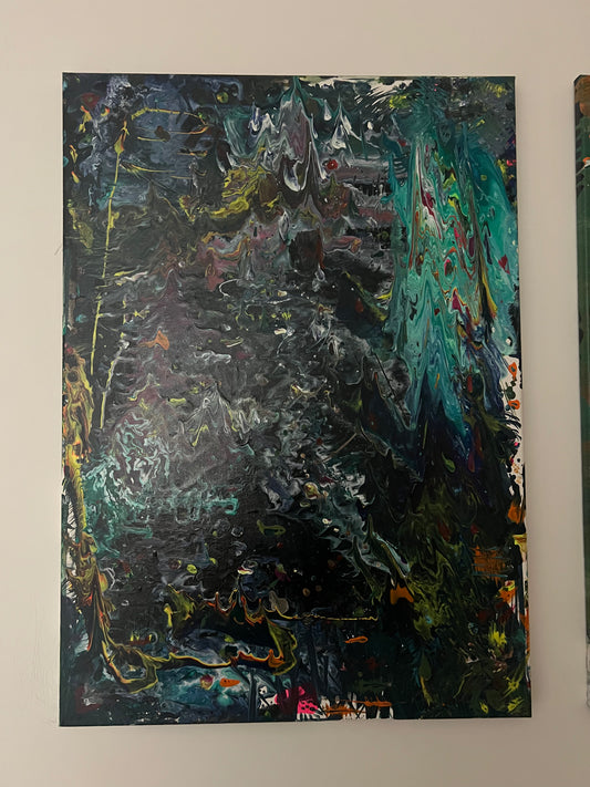 Quadro su Tela – Pittura a Mano con Tecnica Painting