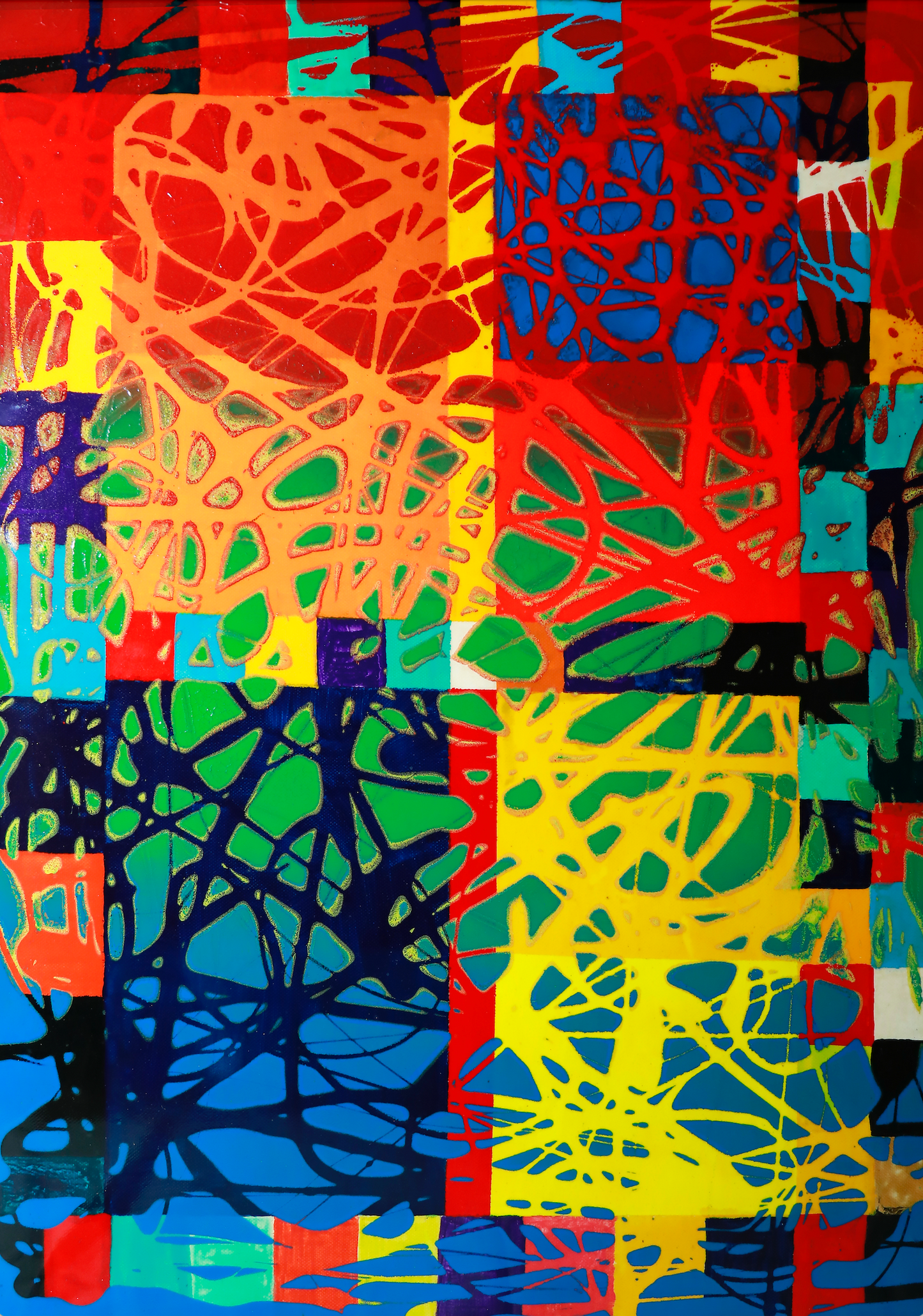 Quadro su tela pittura a mano tecnica painting astratto